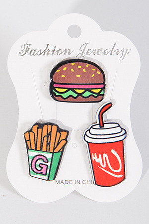 Fast Food Inspired Pin Set