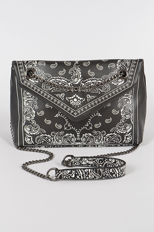 Black outlet bandana purse