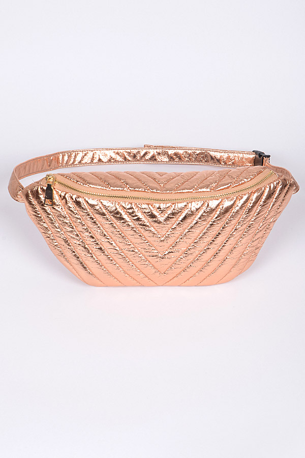 fanny pack rose gold