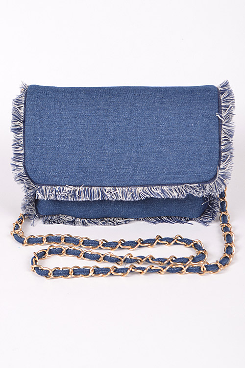 H&D Accessories, Inc Washed Denim Clutch