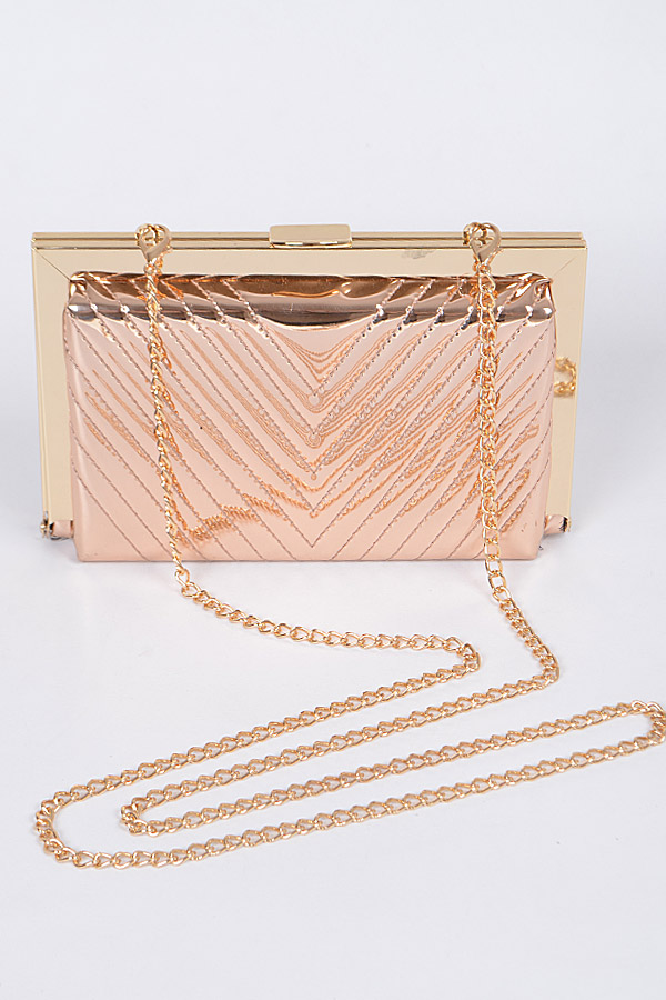 rose gold prom bag