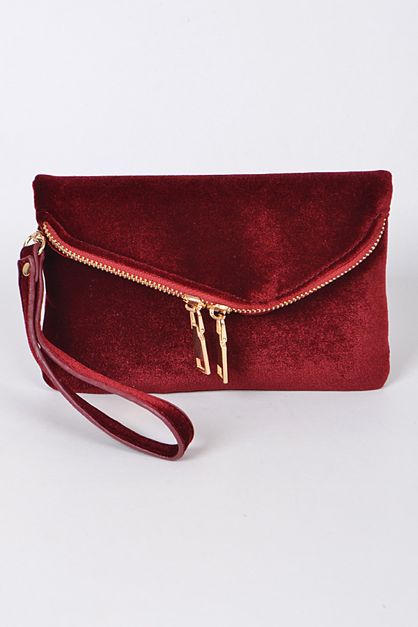 dark burgundy clutch