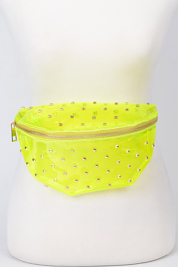 neon clear fanny pack