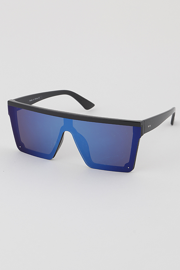 S2069 MULTICOLOR Reversed Frame Shield Sunglasses