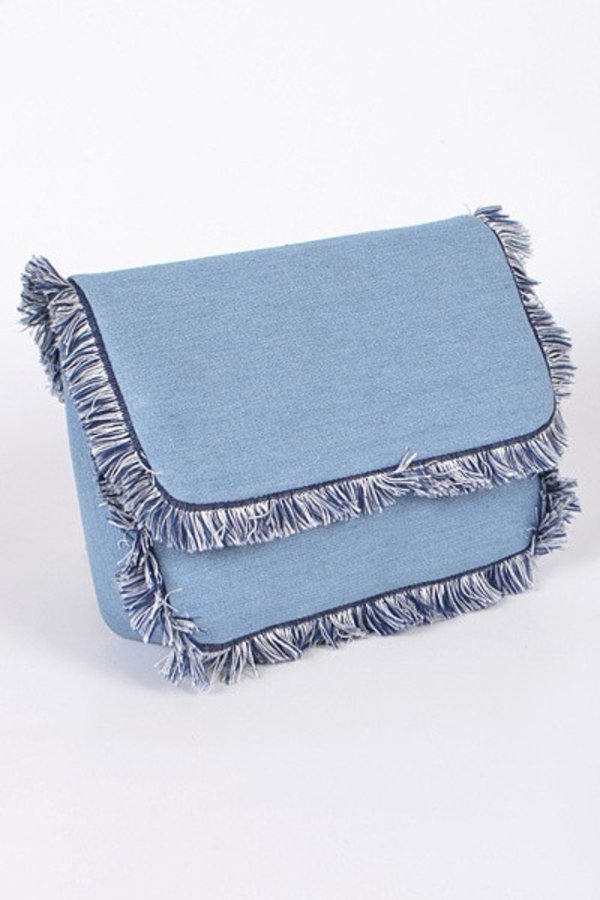 H&D Accessories, Inc Washed Denim Clutch