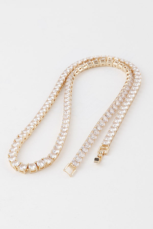 Ultra Long Rhinestone Necklace