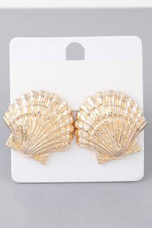 Majestic Clamshell Earrings