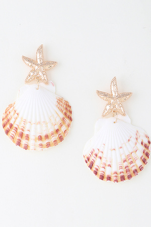 Under the Sea Clam Earrings