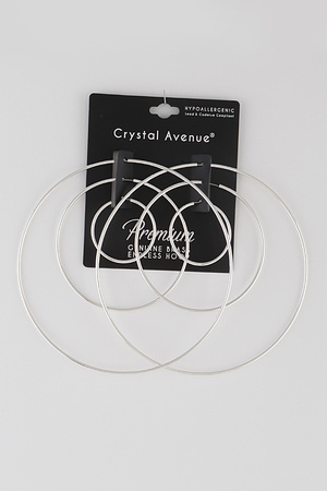 Simple Hoop Earrings Set