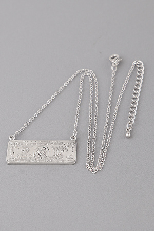 Hundred Bill Pendant Necklace