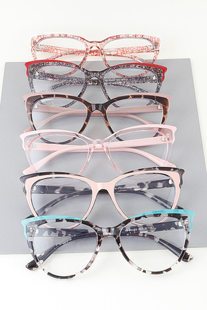 Two Toned Marble Cateye Optical Glasses