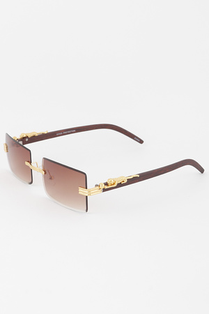 Classy Modern Decorated Square Sunglasses