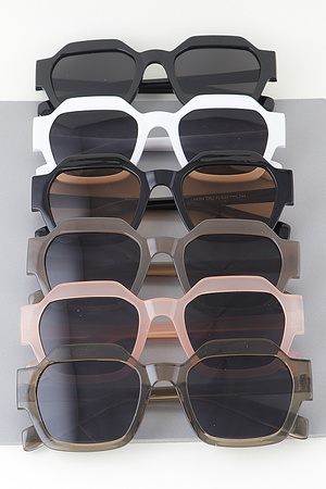 Modern Geometric Box Sunglasses