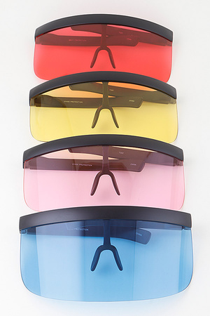 Straight Curved Visor Sunglasses