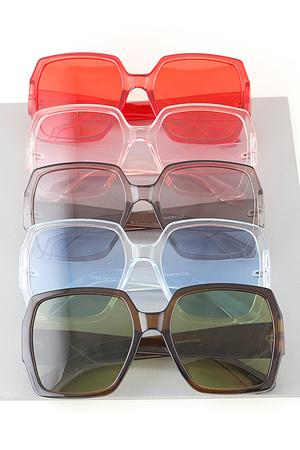 Bright Transparent Box Sunglasses