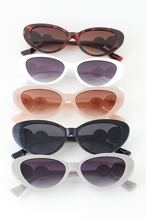 Double Star Round Cateye Sunglasses