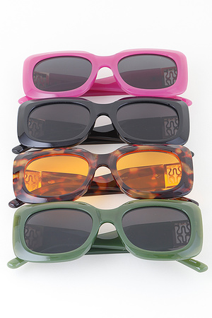 Abstract Wave Box Sunglasses