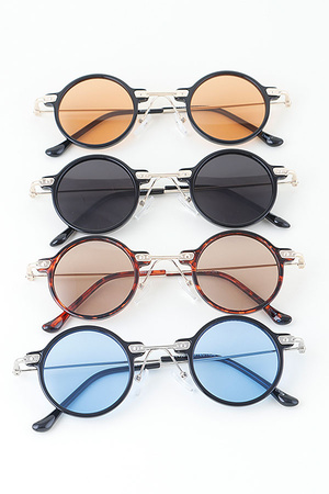 Modern Round Tinted Sunglasses