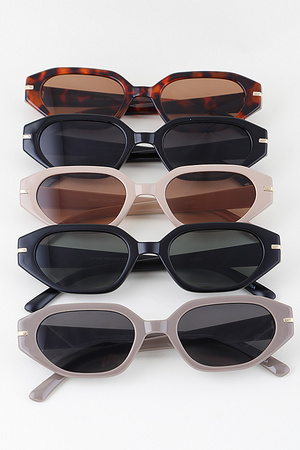 Modern Geometric Cut Sunglasses