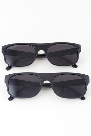 Minimal Black Soft Frame Sunglasses