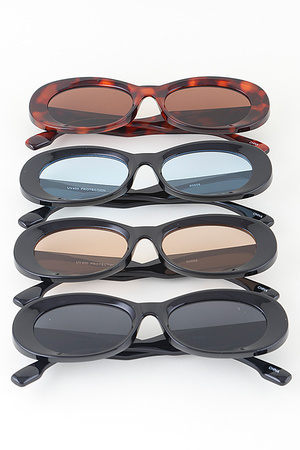 Tinted Oval Sunglasses