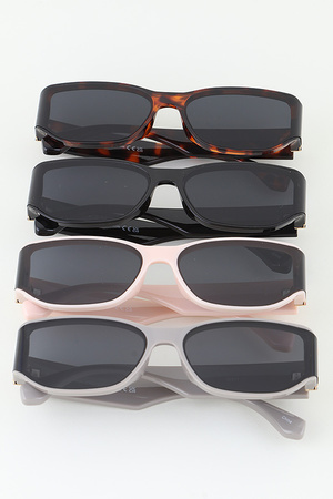 Modern Oval Bar Sunglasses