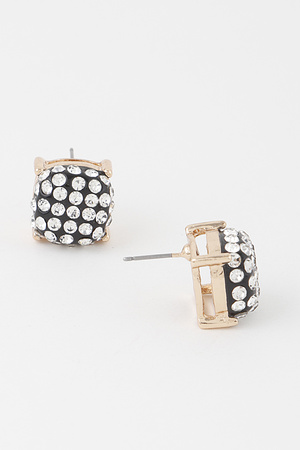 Glitter Studded Cubic Earrings