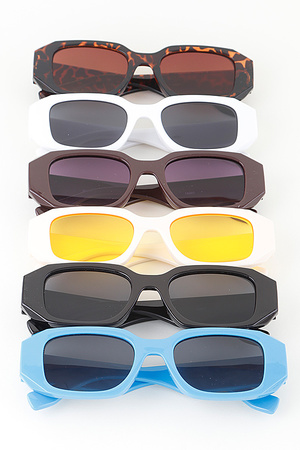 Bright Geometric Frame Sunglasses