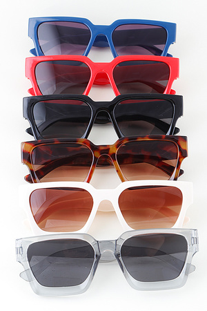 Classic Straight Box Cut Sunglasses