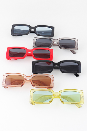 Classic Wide Tinted Bar Sunglasses