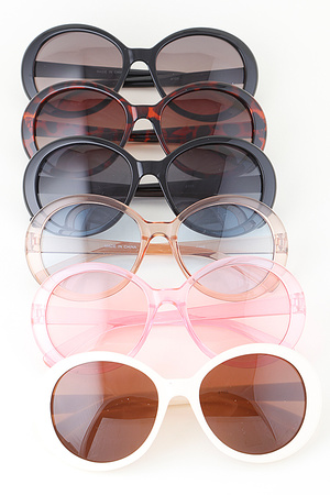 Modern Bright Round Sunglasses