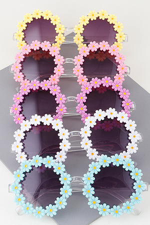 Bright Daisy Flower Sunglasses