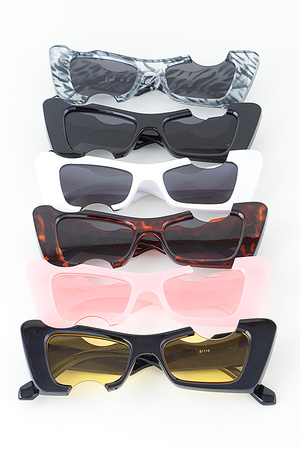 Retro Cheese Drop Cateye Sunglasses