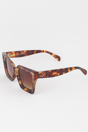 Bulky Cut Box Sunglasses