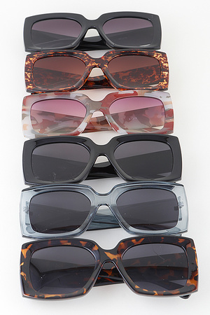 Multi Marble Box Gradient Sunglasses