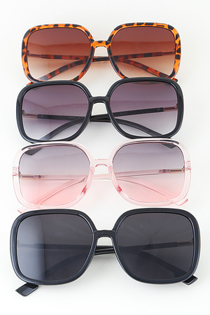 Minimal Gradient Box Sunglasses