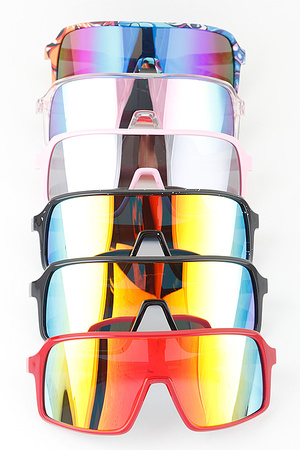 Straight Polycarbonate Shield Sunglasses