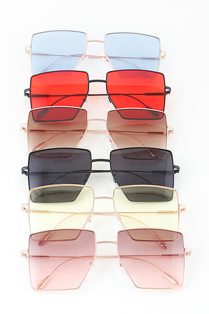 Modern Cut Tinted Sunglasses