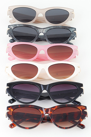 Diamond Quilt Cateye Sunglasses