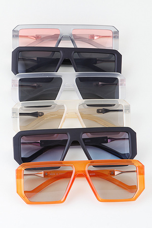 Modern Straight Block Sunglasses