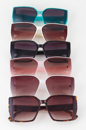 Modern Geometric Gradient Sunglasses