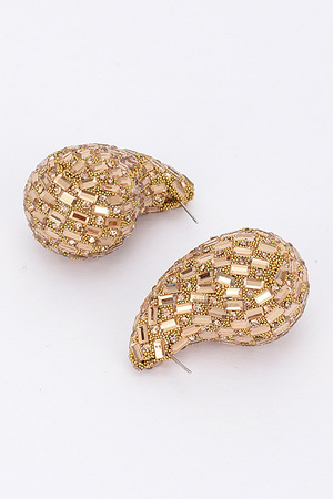 Rhinestone Tear Drop Earring