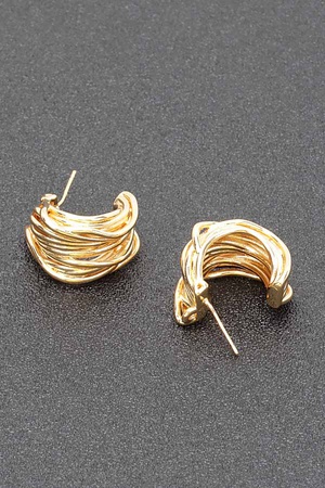 Gold Plated Metal Earring