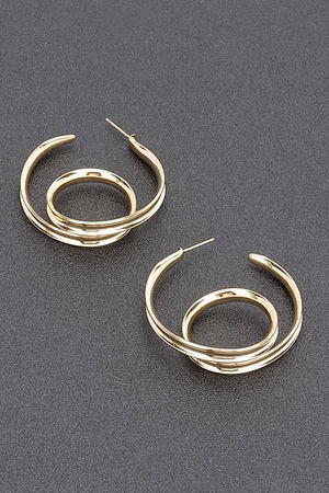 Gold Plated Metal Earring