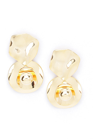 Gold Plated Metal Earring