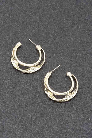 Gold Plated Metal Earring