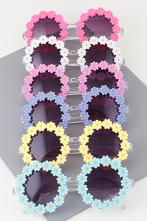 Cute Flower Tinted Sunglasses