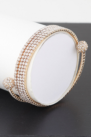Multi Bejeweled Wrap Bracelet