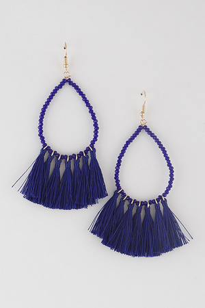 Beads Tassel Earrings 9KAA6.