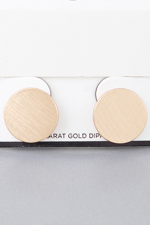 Matte Abstract Disc Earrings